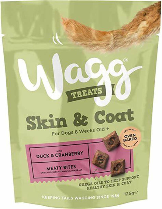 Wagg Skin & Coat Treats Duck & Cranberry 125g For Dogs