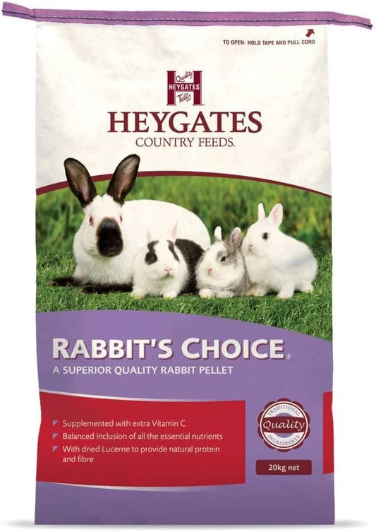 HEYGATES RABBIT CHOICE PELLETS 20KG