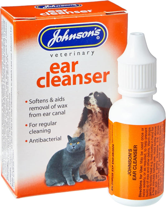 Johnsons Dog & Cat Ear Cleanser 18ml