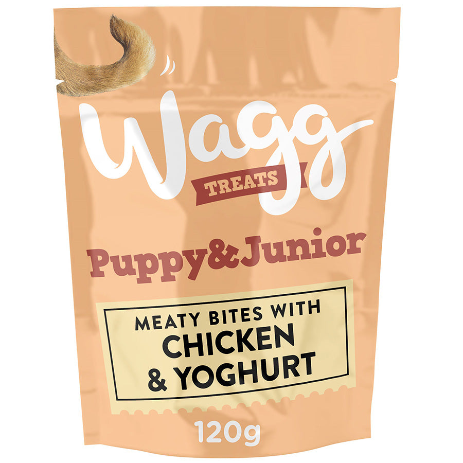 Wagg Puppy & Junior Treats - Chicken & Yoghurt - Meaty Bites 120g