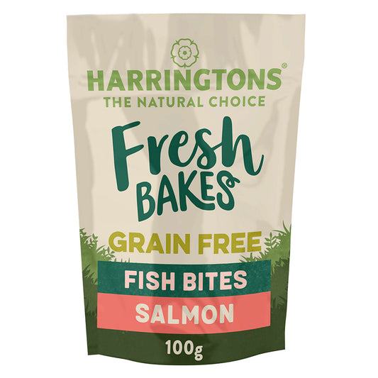 Harringtons Fresh Bakes Grain Free Dog Salmon Bites 100g