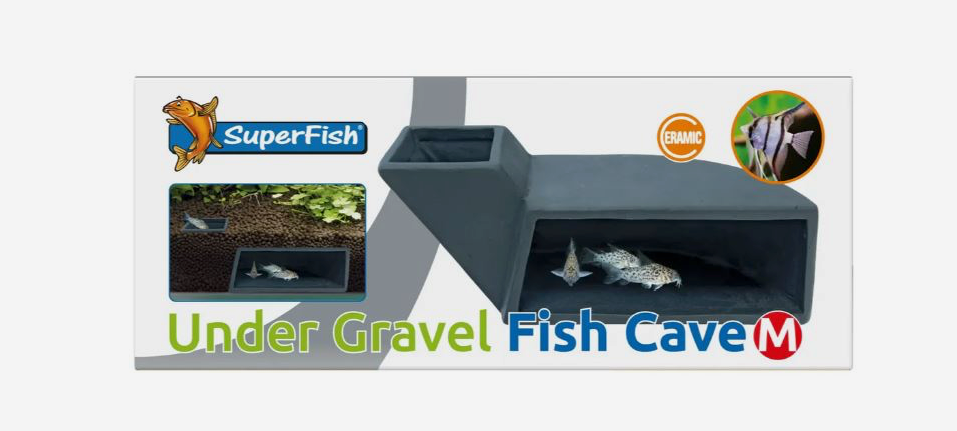 Superfish under gravel fish cave (medium)