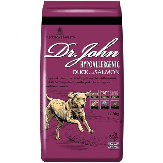 Dr John 15kg Hypoallergenic Duck and Salmon