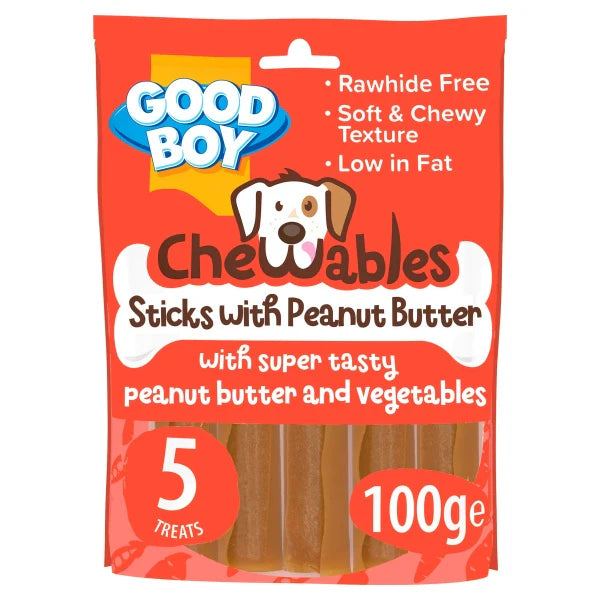 Good Boy Chewables - Sticks with Peanut Butter 100g