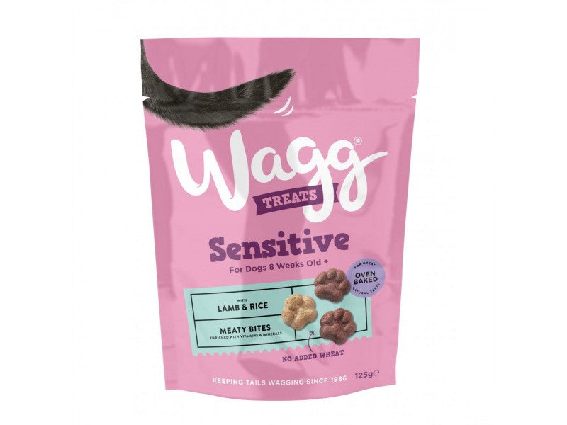 Wagg Sensitive Dog Treats Lamb & Rice 125g