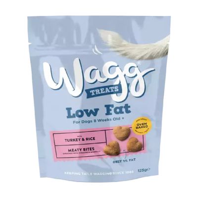 Wagg Low Fat Meaty Bites with Turkey & Rice 125g